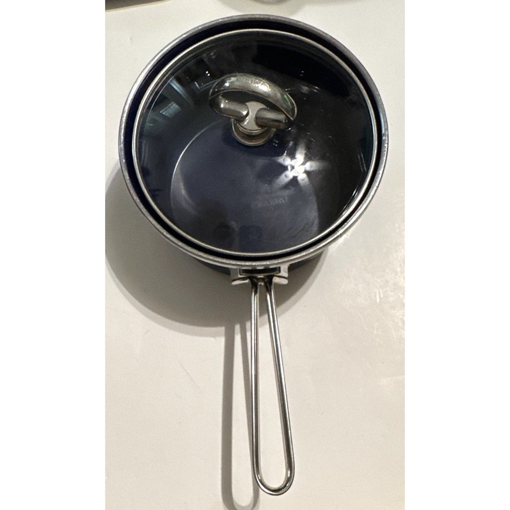 Cobalt Blue Chantal Enamel on Steel 1.5 Qt Saucepan with Lid